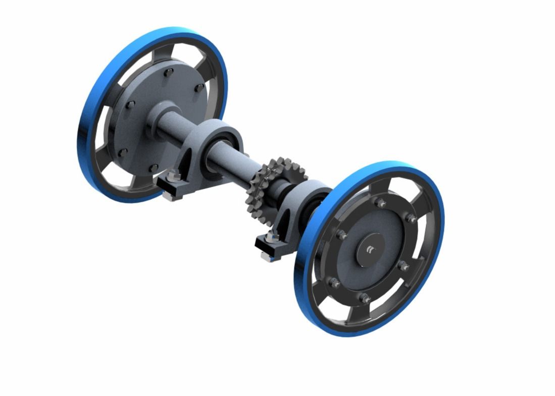 Width 1000 Escalator Friction Wheel C Type Handrail Drive Shaft 506 NCE