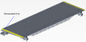 Type 1400 Escalator Step 400 Grey Aluminum Pallet With 2 Sides Yellow Demarcation Line
