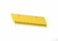 OEM Yellow Powder Coated Escalator Floor Plate Pitch 8.466 Aluminum Moving Walk Comb