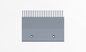 Moving Walk Spare Part, Pitch 8.466 Comb, Aluminum  Without Yellow Powder Coated for Left Side Comb