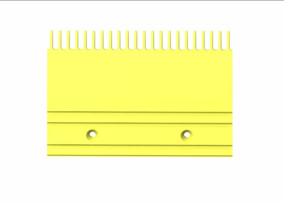 Pitch 9.068 Escalator Floor Plate Yellow Powder Coated Comb Plate In Escalator