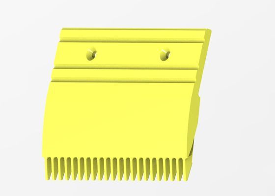 Pitch 9.068 Escalator Floor Plate Yellow Powder Coated Comb Plate In Escalator